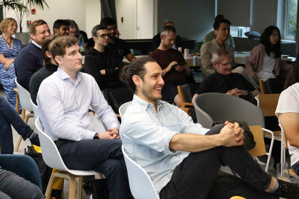 The #WPLDN audience laughing.